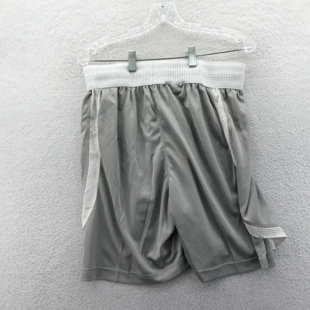 Adidas‎ Shorts Mens Large Ohio Bobcats Gray Primegreen Basketball Athletic Mesh